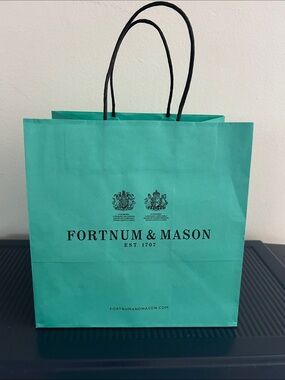 Fortnum & Mason Teal Gift Shopping Bag